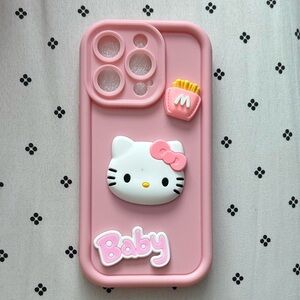 IPhone 14 Pro Hello Kitty Pink Phone Case